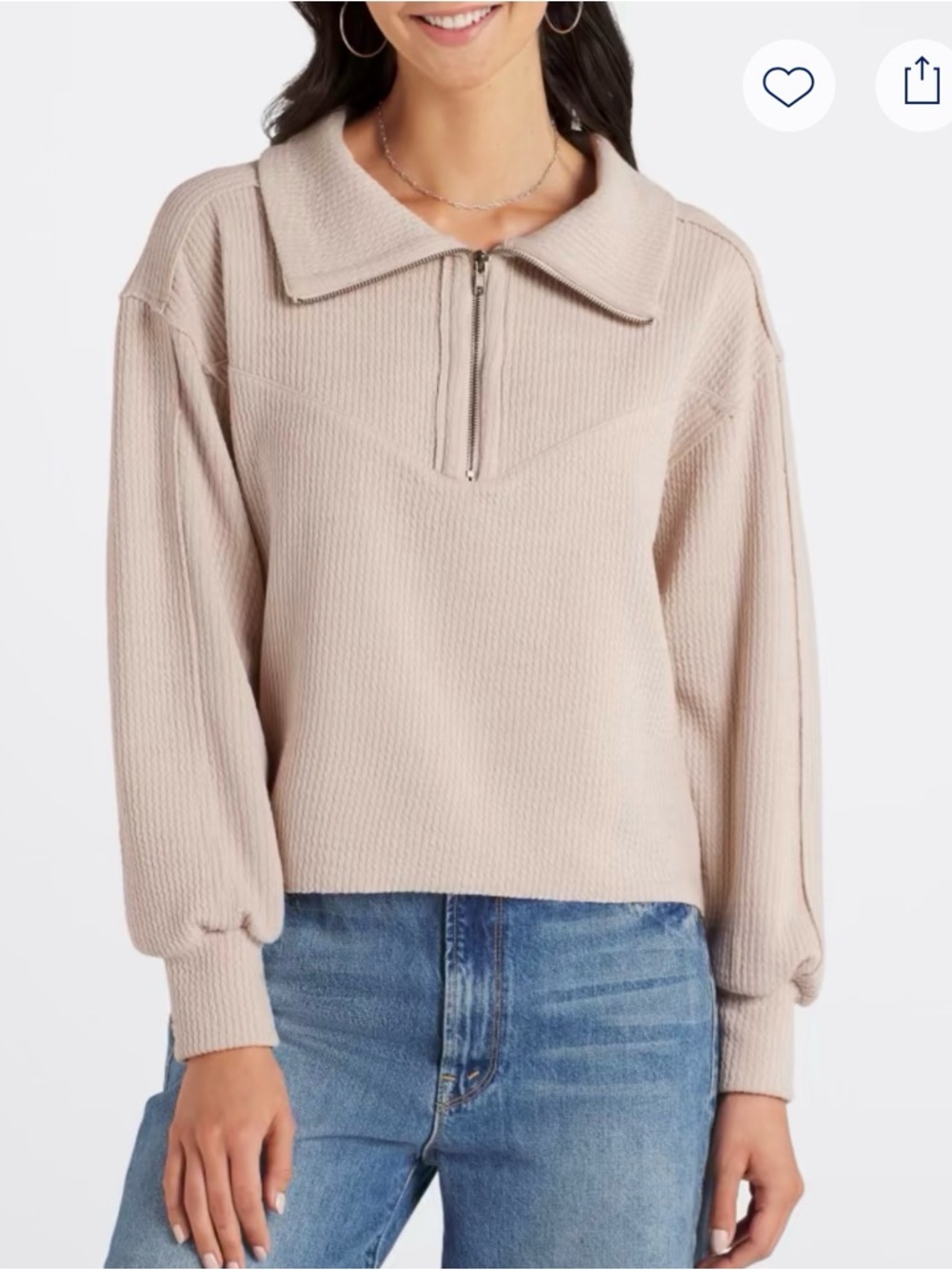 Saltwater Luxe June Half Zip Sweater Large